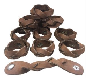 Organisateur de câbles en cuir véritable, sangle de rangement portable, support de rangement fait main en cuir tressé, ceintures de rangement pour scouts - Product Image 6