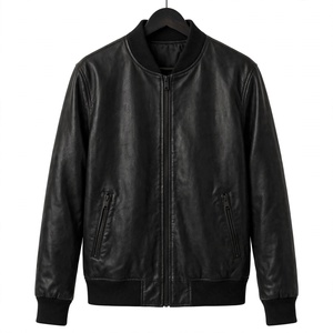Veste en cuir de haute qualité, très élégante et stylée pour hommes - Product Image 3