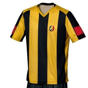 Tenue de rugby jaune et noire pour hommes : maillot et short légers, kit d'équipe athlétique respirant, vêtements de sport pour entraînement et match - Product Image 2