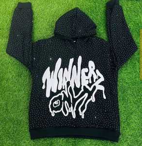 Sudadera con Capucha Unisex de Forro Polar Grueso, Estampado Gráfico Personalizado, Logotipo Frontal, Hombros Caídos, Estilo Urbano Oversize, Invierno, OEM - Product Image 5