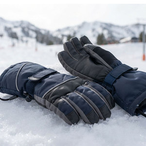 Cold Weather Ski <b>Gloves</b> Warm Snowboard Hand Protection Water Resistant Winter Sports Mitts with Adjustable Wrist Closure Outdoor - Product Image 4