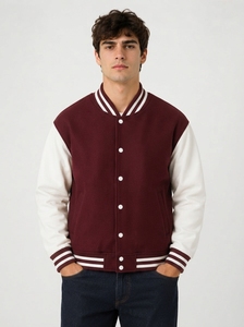 Premium Quality Leather Varsity <b>Jacket</b> Leather Sleeve & Wool Body Baseball Varsity <b>Jacket</b> 2026 <b>Men's</b> Clothing <b>Jackets</b> for Sale - Product Image 5