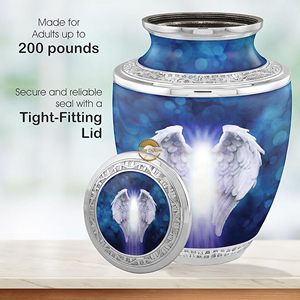 Luxury Brass Funeral Urn with Decorative Finish Stainless Steel Cremation Urn for Adult <b>Ashes</b> OEM Metal Cremation Urn Manufactur - Product Image 4