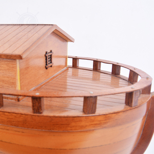 B400 - Maqueta de Barco Noé, Casco Abierto, Hecho a Mano, Pintado, Soporte de Exhibición Náutico de Madera, Decoración para el Hogar, Artículo de Regalo 61Lx13.5Wx20H - Product Image 6
