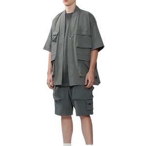 2024 chaqueta cortavientos personalizada conjuntos de hombre chándales ropa chándal hombres nylon 2 moda conjuntos de camisas de dos piezas - Product Image 1