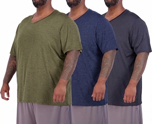 OEM/ODM Moisture Wicking Anti-Sweat Woven Casual Polyester Front Logo Breathable <b>Underwear</b> T-Shirt for Men - Product Image 4