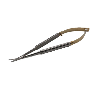 Ciseaux dentaires courbés réutilisables Castroviejo de haute qualité en argent, instruments chirurgicaux manuels en acier inoxydable de qualité A+ - Product Image 1