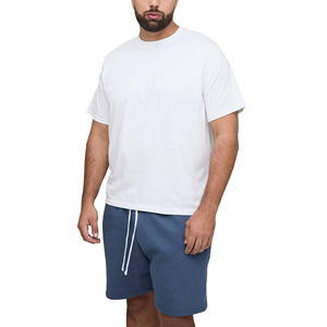 Men's Breathable Running Sports <b>Set</b> Cotton T Shirt And Shorts Casual Summer Training Clothing With Logo Printing - Product Image 5