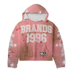 Sudadera con Capucha Personalizada con Estampado de Diamantes de Imitación para Hombre, Talla Grande, Informal, Color Marrón, Diseño Sublimado, Bolsillo Frontal, Sudadera con Capucha de Alta Calidad para Hombre - Product Image 5