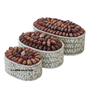 Design attrayant nacre décorative avec la plus grande qualité OEM bol à chocolat de service personnalisé ensemble de 3 - Product Image 1