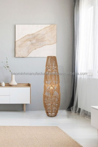 Hand Woven <b>Indoor</b> Lampshade & Pendant Big Floor Lampshade Home Decoration for Living Room Made in Vietnam - Product Image 5