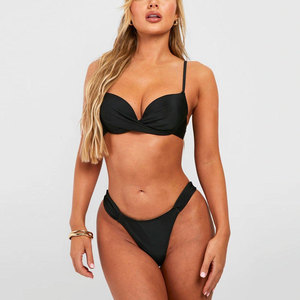 Conjuntos de Bikini para Mujer Más Vendidos, Conjuntos de Bikini de Color Sólido Teñido Liso, Conjuntos de Bikini para Mujer Hechos en Fábrica - Product Image 1