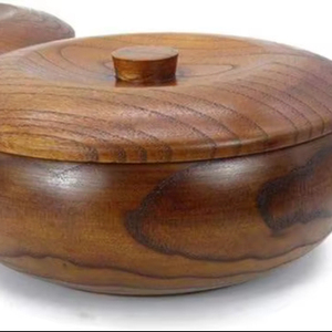 Tazón de Ensalada Desechable Ecológico de Madera con Tapa para Servir y Mezclar, Ideal para Bodas - Product Image 1