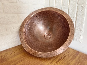 copper <b>basin</b> ODM manufacturer copper sink private label copper <b>basin</b> custom branding copper sink logo engraving copper <b>basin</b> - Product Image 3