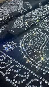 Foulard, Bandeau et Bandana Imprimé Paisley Tie-Dye Dégradé avec Strass pour Hommes et Femmes - Product Image 3