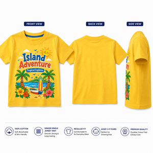 เสื้อยืดแขนยาวคอกลมสีพื้น Island Adventure Tropical Explorer สำหรับผู้ชาย ผ้าเจอร์ซีย์ลำลอง 100% ผ้าฝ้าย ทรงปกติ สั่งทำได้ - Product Image 3