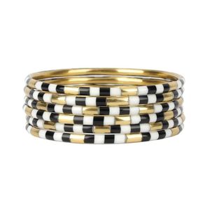 Pulseras de Resina y Latón Chapado en Oro Hechas a Mano al por Mayor, Joyería de Boda Tradicional India de Moda con Certificación IGI Premium para Mujer - Product Image 4