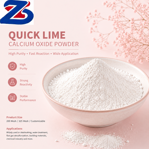 ผงแคลเซียมออกไซด์สีขาว เกรดอุตสาหกรรม ปูนขาว CaO ผู้ผลิตจัดส่งโดยตรงสำหรับผู้ซื้อทั่วโลก - Product Image 1