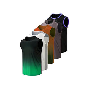 Custom <b>Men</b> Sleeveless Shirt <b>Multi</b> <b>Pack</b> Blank Athletic Tank Tops Quick Dry Mesh Workout <b>Vests</b> - Product Image 3