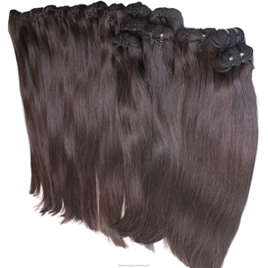 100% Unprocessed Virgin Indian Hair Extension Soft Hand-tied Natural Wave Style Raw Hair Vendor's Remi Hair - Product Image 2