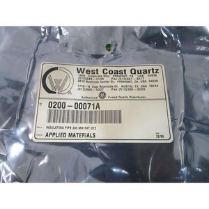 Tuyau isolant AMAT 0200-00071 200 MM EXT QTZ - Équipements et pièces semi-conductrices de renommée mondiale à la confiance de la communauté - Product Image 1