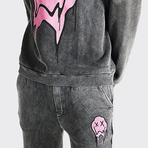 Conjunto Deportivo, 100% Algodón, Marca Privada, Chándal para Hombre, Pantalones Deportivos y Sudadera con Capucha, 100% Algodón - Product Image 5