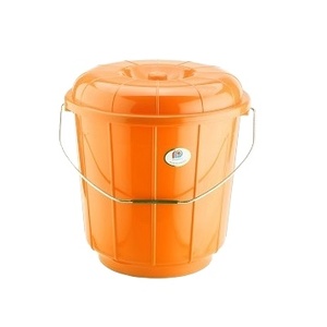 Cubo de Plástico de 16 Litros, Redondo, con Asa de Plástico para Baño - Product Image 3