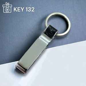 Porte-clés en cuir et métal personnalisés en gros avec logo en relief, porte-clés vierges de luxe, impression sérigraphique, porte-clés promotionnels personnalisés authentiques - Product Image 2