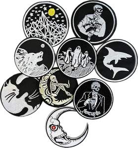 Parches Termoadhesivos Bordados Oscuros para Mochilas, Parches de Bandas de Rock para Chaquetas, Parches Geniales para Coser en la Ropa - Product Image 3