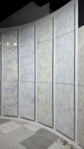 Carreaux de porcelaine vitrifiée polie émaillée de 600x1200 mm, épaisseur 8,5 mm, finition naturelle brillante Armani, qualité supérieure, résistants aux acides. - Product Image 3