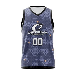 เสื้อบาสเก็ตบอลแบบมีชื่อทีมสั่งทำได้ MOQ ต่ำ ระบายอากาศได้ดี ไซส์ใหญ่พิเศษ สำหรับฤดูร้อน แบบไม่มีแขน พิมพ์ลายด้วยความร้อน สำหรับทุกเพศ - Product Image 1