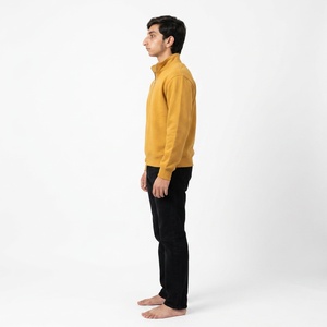 Sweat-shirt personnalisé pour homme à col montant zippé, en molleton épais, coupe classique, style décontracté, athlétique et streetwear - Product Image 4