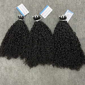 Cabello Humano Vietnamita de Textura Rizada de Primera Calidad, Doble Trama, Alta Calidad, SDD, Color Negro Azabache - Product Image 4