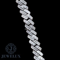 Bracelet tennis en moissanite de qualité supérieure, unisexe, haute brillance, cadeau, plaqué argent et or, prix de gros compétitif pour l'exportation