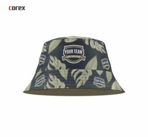 Chapeau Bob Personnalisé à Motif Feuille, Impression par Sublimation et Transfert Thermique, Polyester, Unisexe, Décontracté, Extérieur, Printemps-Été, Adulte - Product Image 6