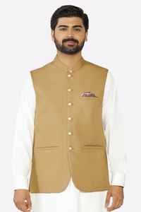 Costumes pour hommes, veste sans manches formelle et décontractée, manches longues, couleur unie, coton, logo personnalisable, impression, créez votre propre ensemble - Product Image 4