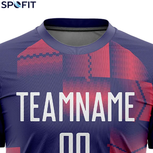 Maillot de football de haute qualité, design personnalisé, tissu léger et respirant, impression par sublimation, maillot d'équipe pour vêtements de sport - Product Image 4