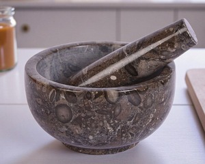 Durable Solid Marble Mortar And Pestle Bowl Set For <b>Grinding</b> Spices Herbs Nuts Seeds And Preparing Fresh <b>Pastes</b> - Product Image 6
