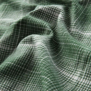 Chemise en flanelle à carreaux vertes pour homme, manches longues, boutonnée, décontractée, pour l'automne, 100% coton, tissu respirant tissé - Product Image 5
