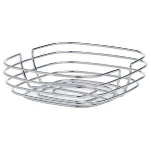 Cesta de fruta niquelada Forma cuadrada Venta caliente Contenedor de almacenamiento de metal Cestas de almacenamiento de frutas decorativas de calidad superior - Product Image 1