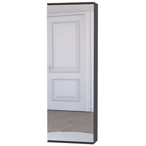 Scarpiera murale a porta singola con finitura Wengue nero marca Chimg - Product Image 4
