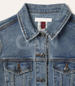 Veste en jean à capuche unie décontractée pour homme 2026 – Nouvelle mode streetwear coupe-vent hiver 100 % coton avec logo frontal - Product Image 3