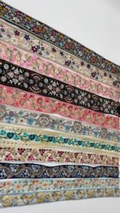 Ribete de encaje bordado floral prémium, borde decorativo de malla para costura de prendas, accesorios para manualidades y vestidos - Product Image 3
