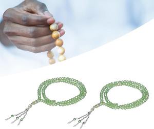 Tasbih de Resina Hecho a Mano, 33 Cuentas de Turquesa, Rosario de Oración Musulmán, Joyería de la India para Exportación - Product Image 5