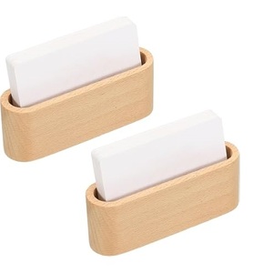Modern Premium Wood <b>Card</b> Holder Multifunction Business <b>Card</b> Holder Case Wood Name <b>Card</b> Display Wood Holder for Top Sale - Product Image 3