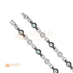 925 Silver Moissanite <b>Chain</b> Necklace <b>Iced</b> <b>Out</b> Luxury Diamond Look Protection Jewelry Fashion Gift - Product Image 5