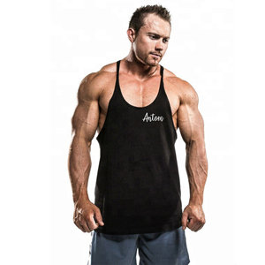 Custom Mens Gym Tank Top Single <b>Line</b> Tank Top Workout Sleeveless Fitness T Shirt - Product Image 3