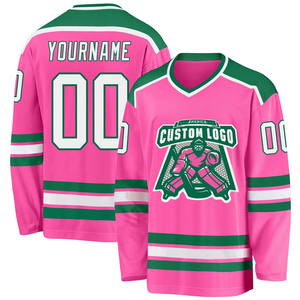 Custom <b>Men's</b> Ice Hockey Jersey Front Printed Teams V-Neck Sleeveless 100% Polyester Breathable Anti-UV Quick Dry Regular Fit - Product Image 6