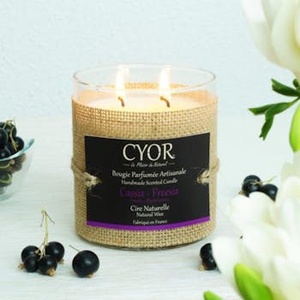 GRANDE CANDELA PROFUMATA CASSIS E FREESIA - Product Image 1