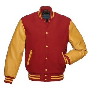 Chaqueta Varsity Unisex de Alta Calidad Personalizada, Chaqueta de Invierno de Tela de Lana con Parches en la Parte Delantera, Logotipo Personalizado, Tallas Grandes para Hombre - Product Image 3